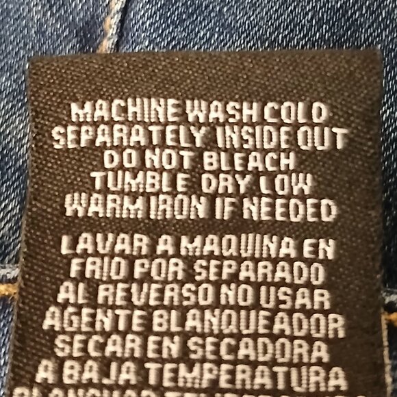 California Vintage Jeans Size 32 Slim Straight Blue Denim Stretch Distressed - Picture 10 of 10